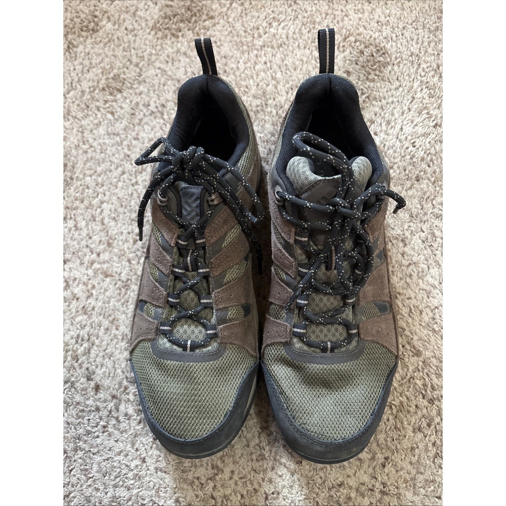 Columbia Men Hiking Shoes Sz‎ 11 YM6725-383 Trail Suede Mesh Brown Waterproof